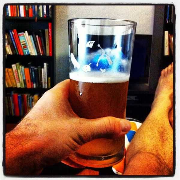 Ich trinke ein Birr. Ein Weizenbirr.
