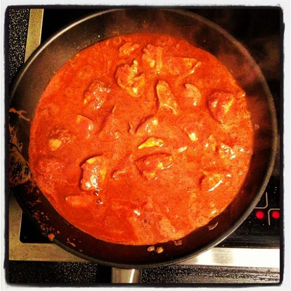 Chicken Tikka Masala in the making.