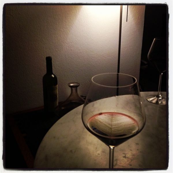 Roter Wein.