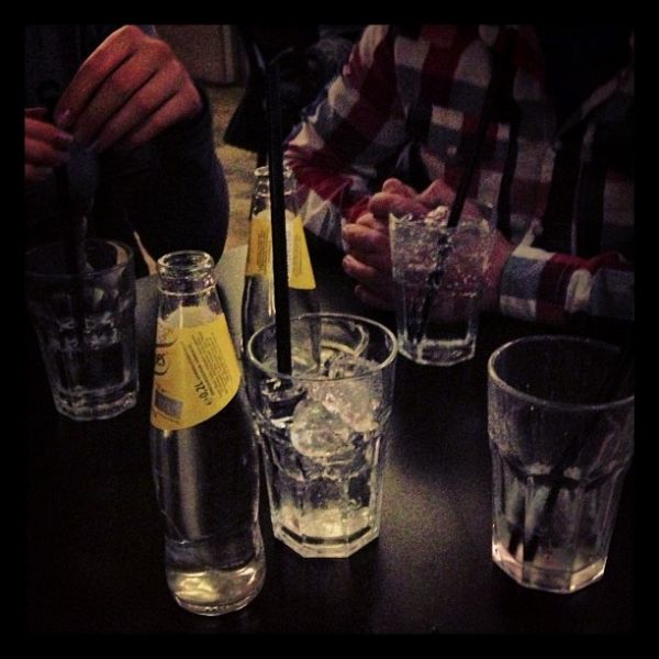 Specklinsen und Gin Tonic