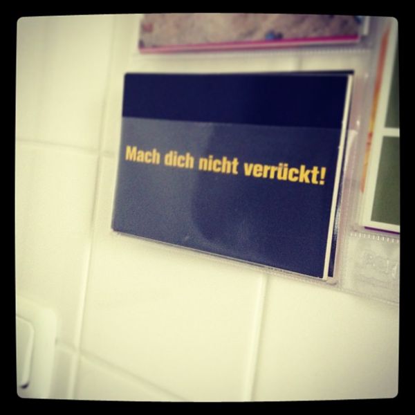 In diesem Sinne...