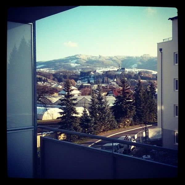 Nette Aussicht vom Balkon...